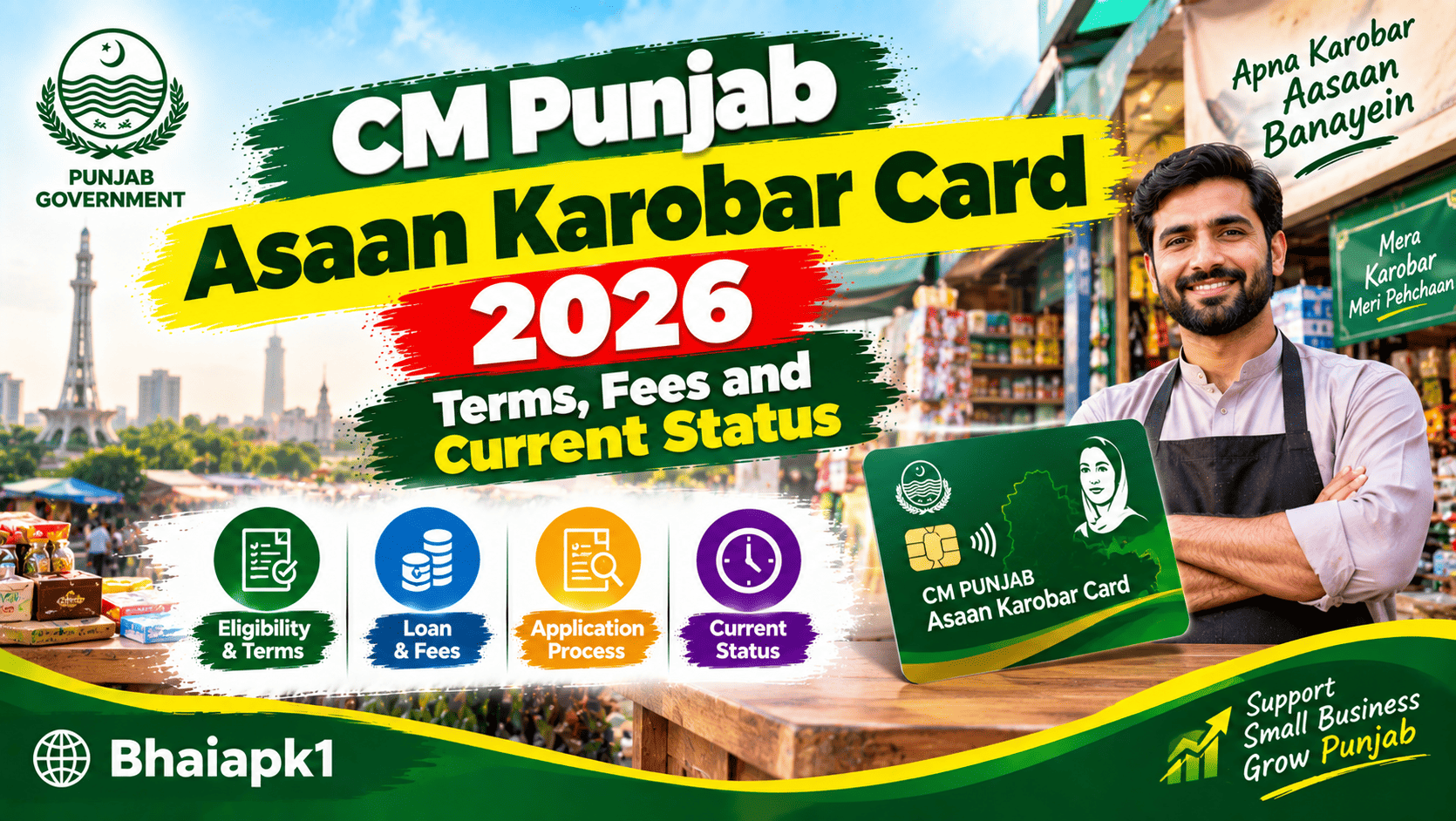 CM Punjab Asaan Karobar Card 2026: Terms, Fees and Current Status